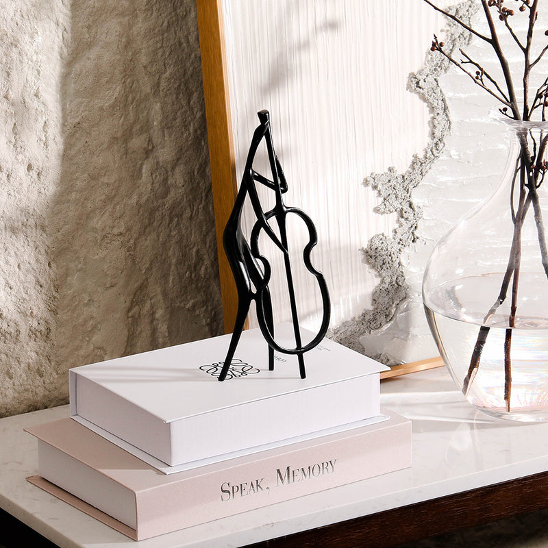 音乐家雕像 - Luxury Premium Alloy Home Decor & Artistic Piece - 5