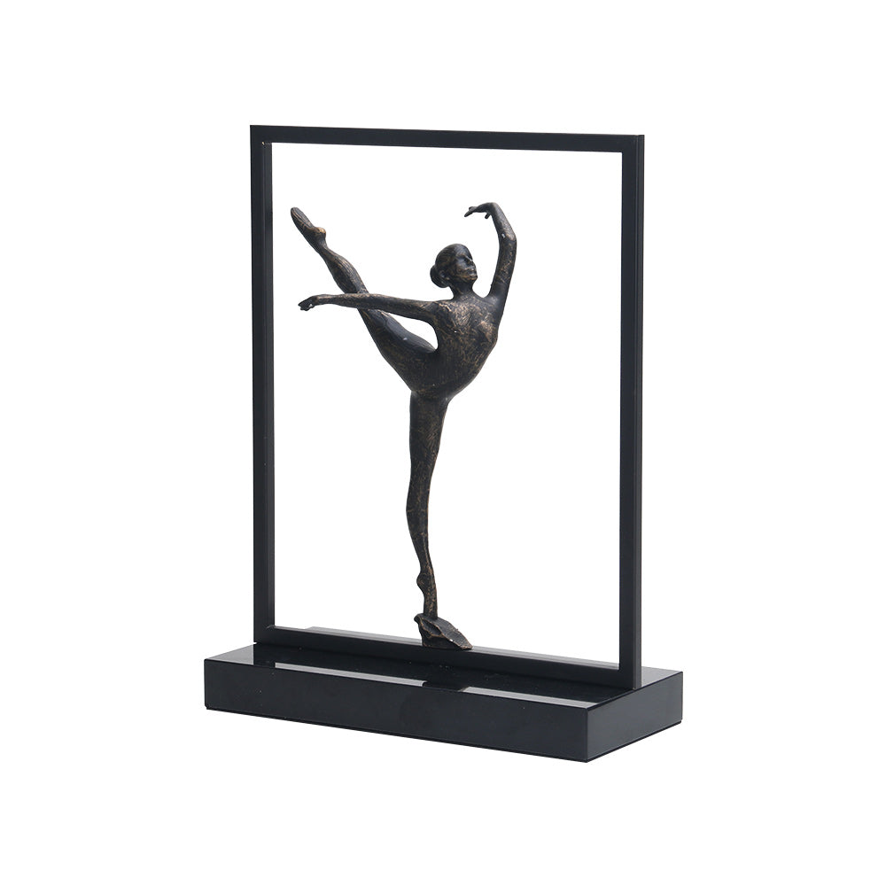 Graceful Dancing Girl - Luxury Alloy & Marble Home Decor & Artistic Piece