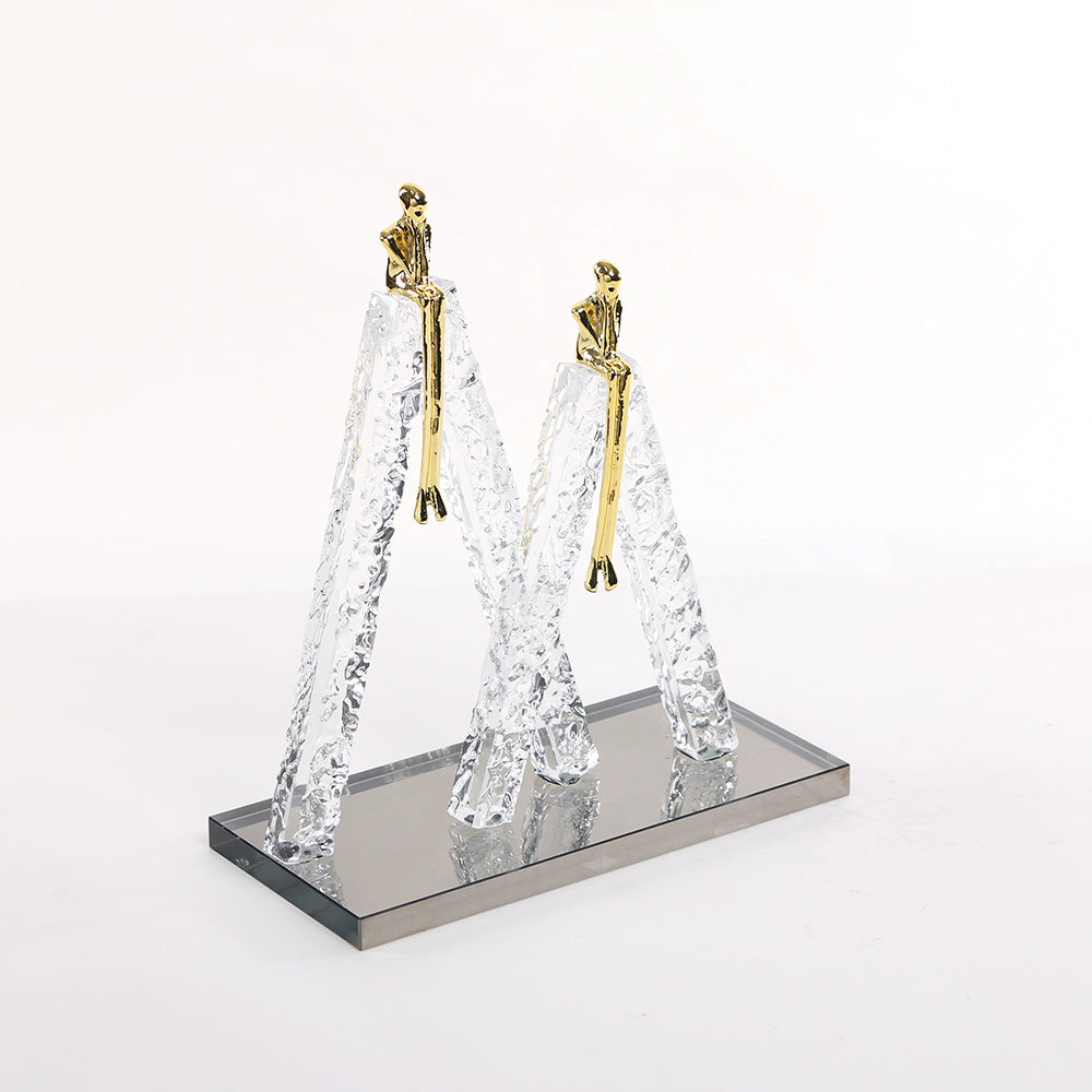 Contemporary Abstract Sculpture - Luxury Premium Alloy Home Decor & Artistic ...