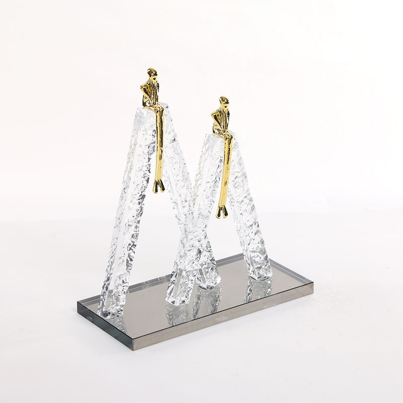 Contemporary Abstract Sculpture - Luxury Premium Alloy Home Decor & Artistic ... - 5
