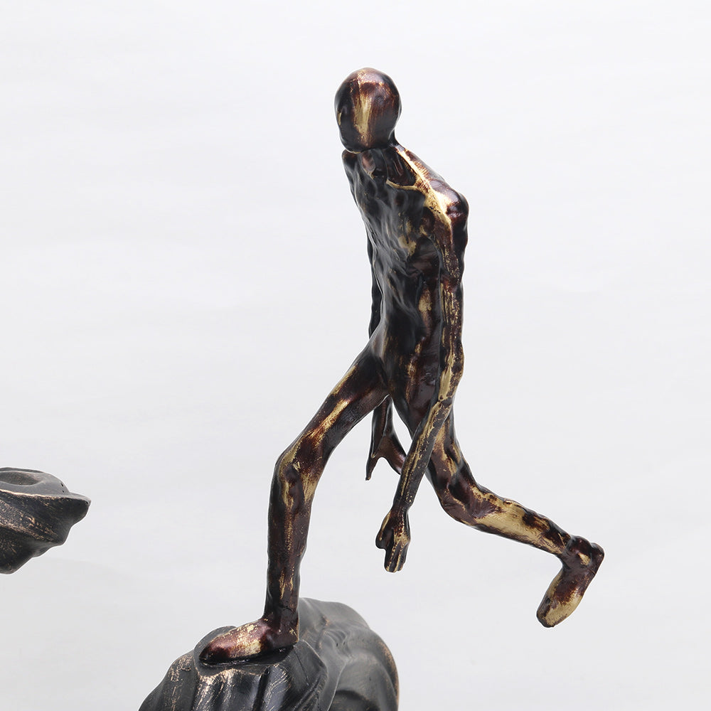 Climbing Human Figure - Luxury Alloy & Marble & Resin Home Decor & Artistic P...