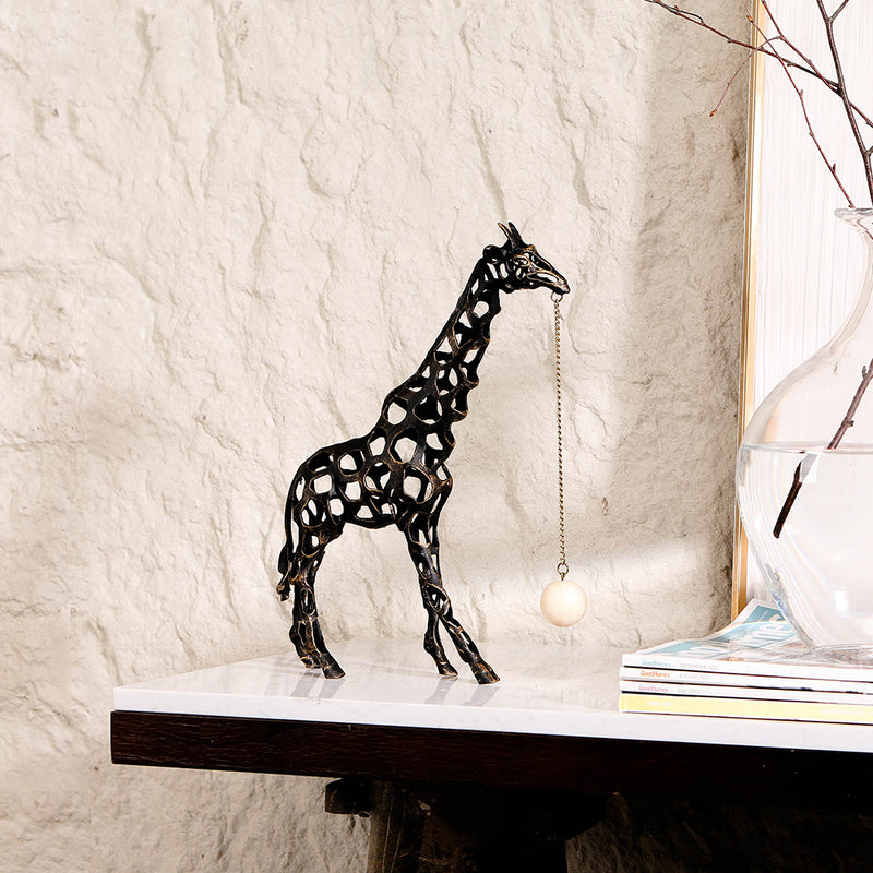 金属长颈鹿雕塑 - Luxury Premium Alloy & Home Decor & Artistic Piece - 5