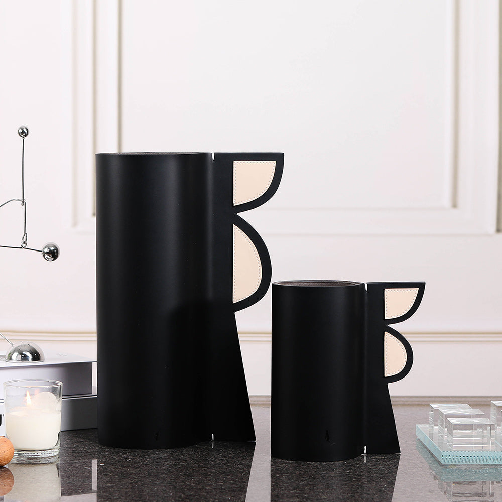 PuLeather & Glass Home Decor