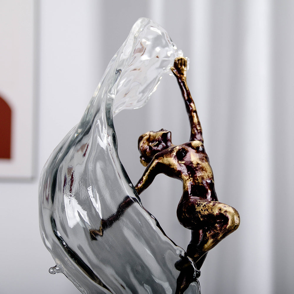 Water Dancer Artistic Sculpture - Luxury Alloy & Resin & Marble Home Decor & ...