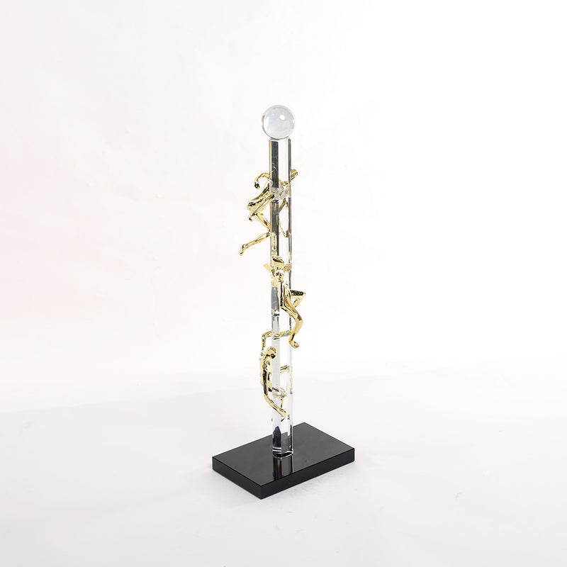 金色登山者雕塑 - Luxury Premium Alloy & Home Decor & Artistic Piece - 5