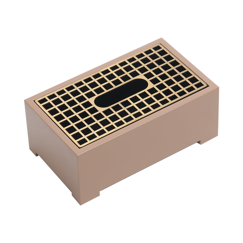 矩形纸巾盒 - Luxury mdf + S/S Home Decor & Artistic Piece