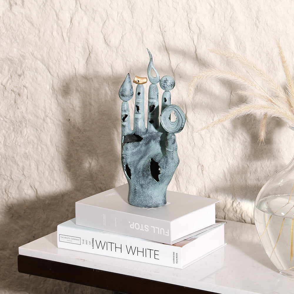 手指雕像 - Luxury Premium Alloy Home Decor & Artistic Piece