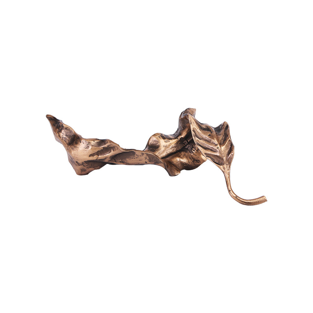 树叶雕塑 - Luxury Premium Alloy Home Decor & Artistic Piece