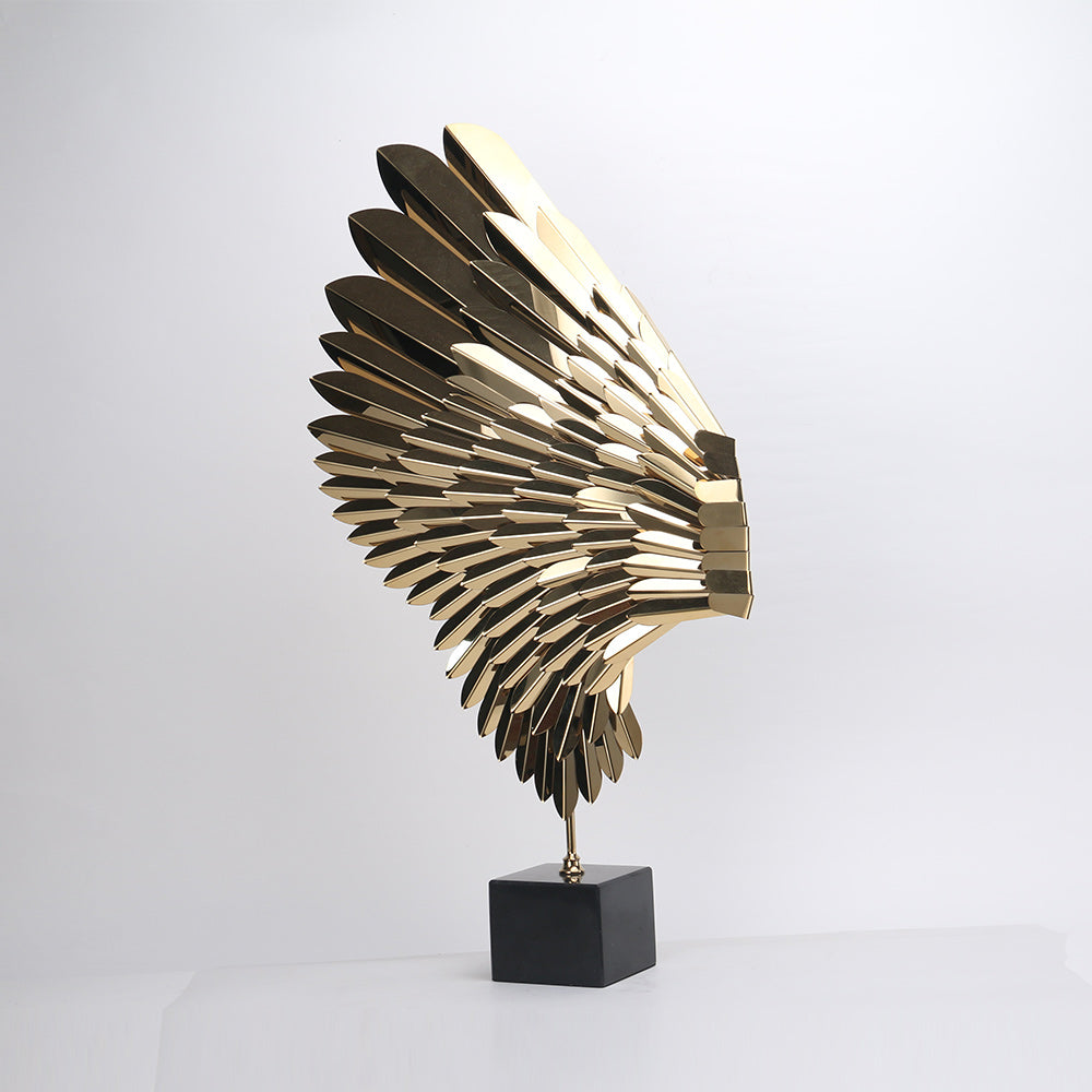 桌面雕塑 - Luxury MetalMarble Home Decor & Artistic Piece
