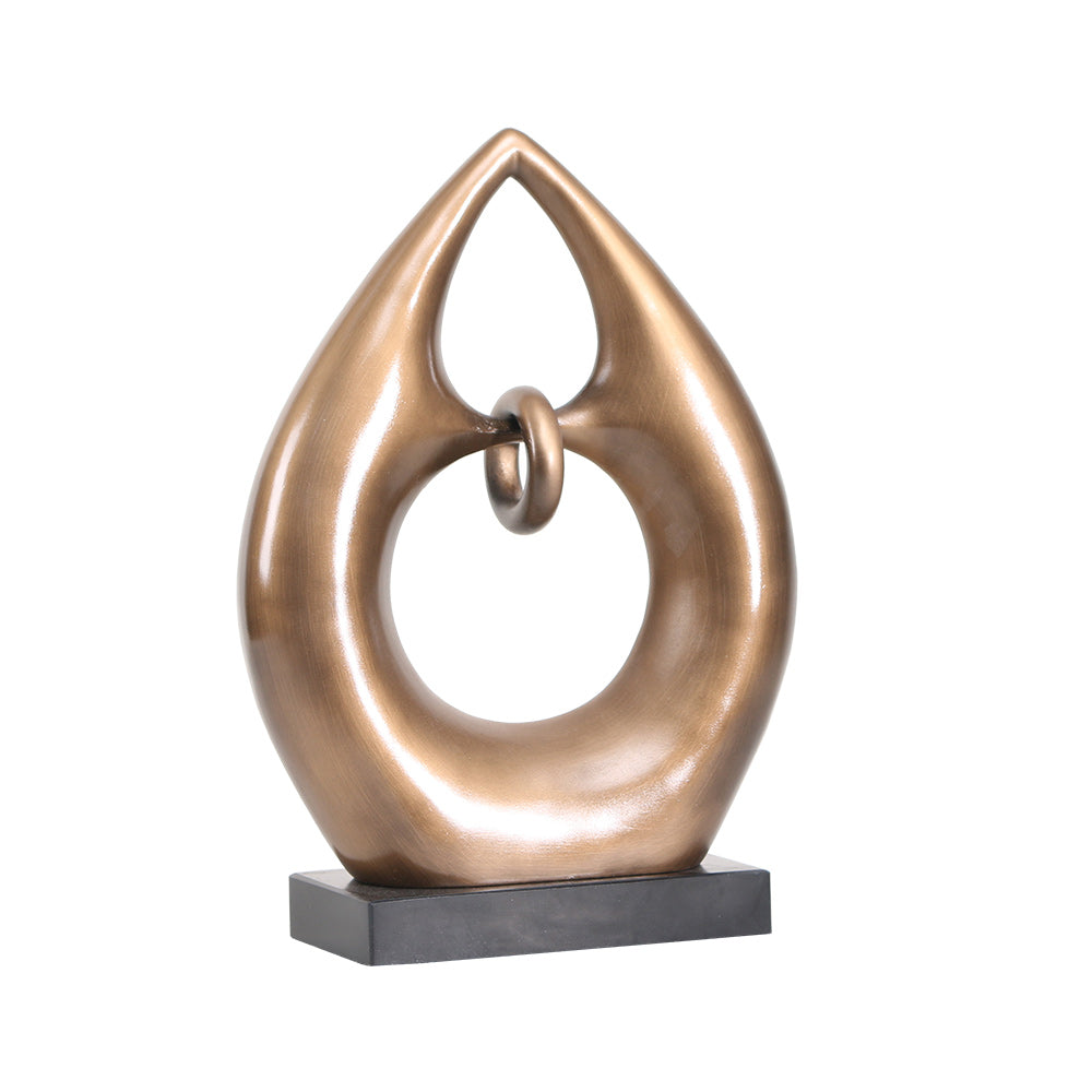 Luxury Resin & Marble Decorative Sculpture - Designer Artisan Edition