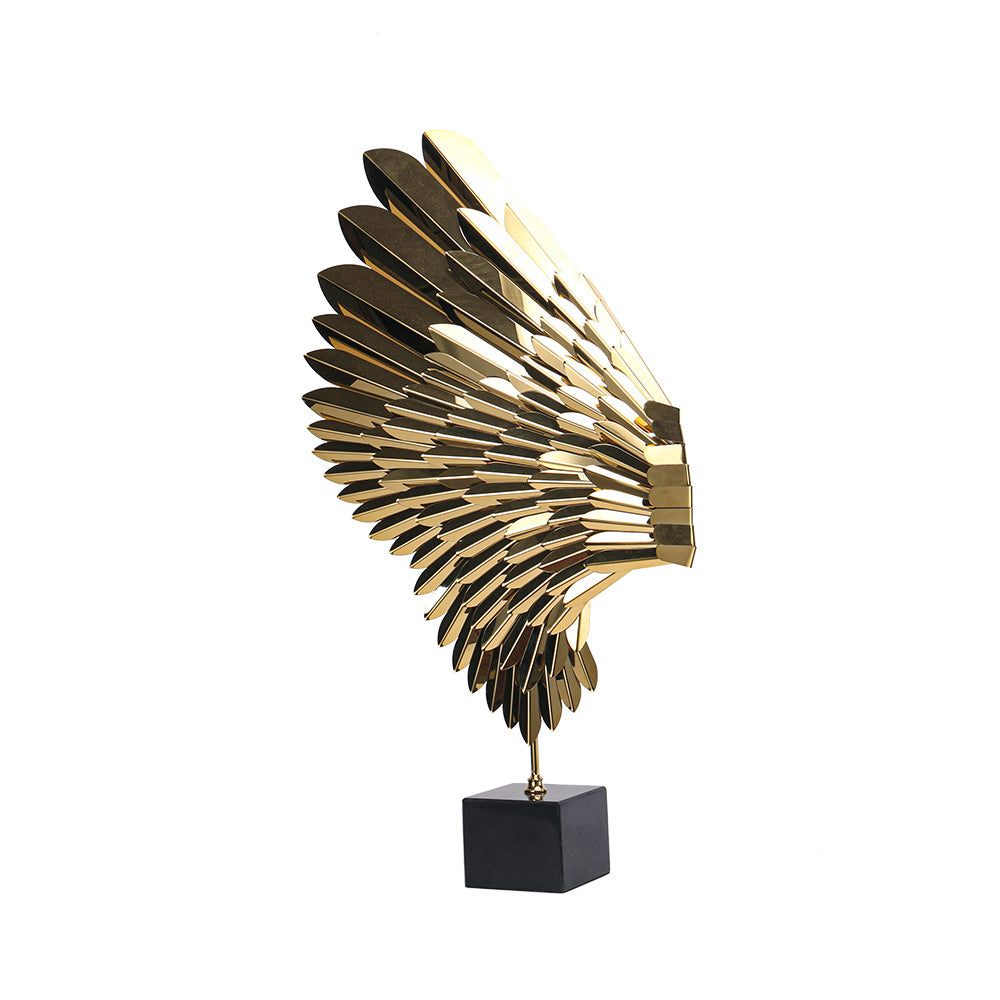 桌面雕塑 - Luxury MetalMarble Home Decor & Artistic Piece