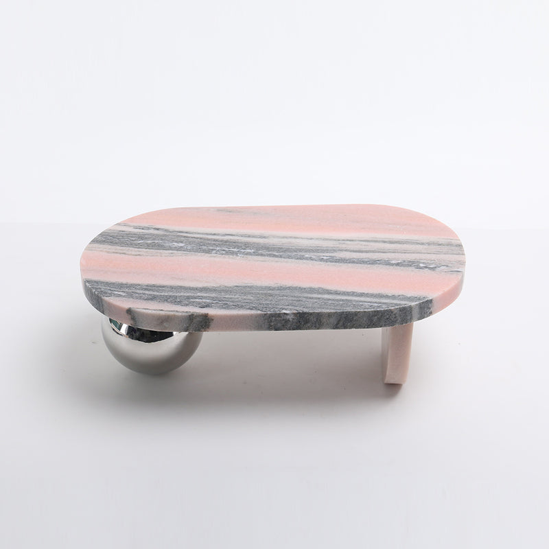 Luxury Marble & S/s Steel Decorative Sculpture - Designer Artisan Edition - 6