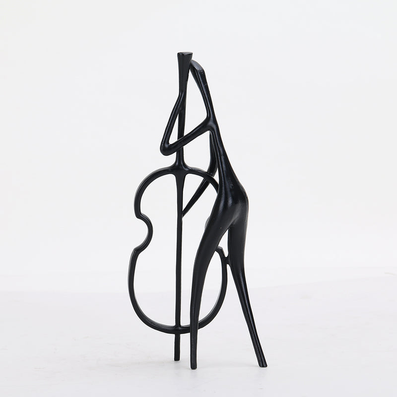 音乐家雕像 - Luxury Premium Alloy Home Decor & Artistic Piece - 6