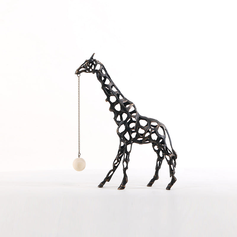 金属长颈鹿雕塑 - Luxury Premium Alloy & Home Decor & Artistic Piece - 6