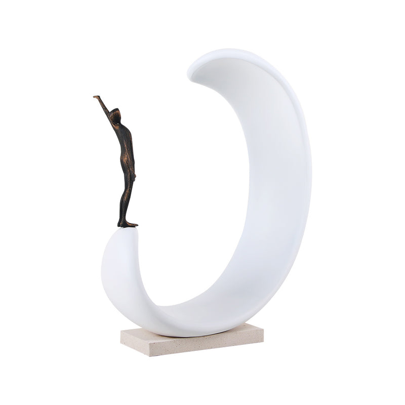 Contemporary Abstract Sculpture - Luxury Alloy & Resin & Marble Home Decor & ... - 6