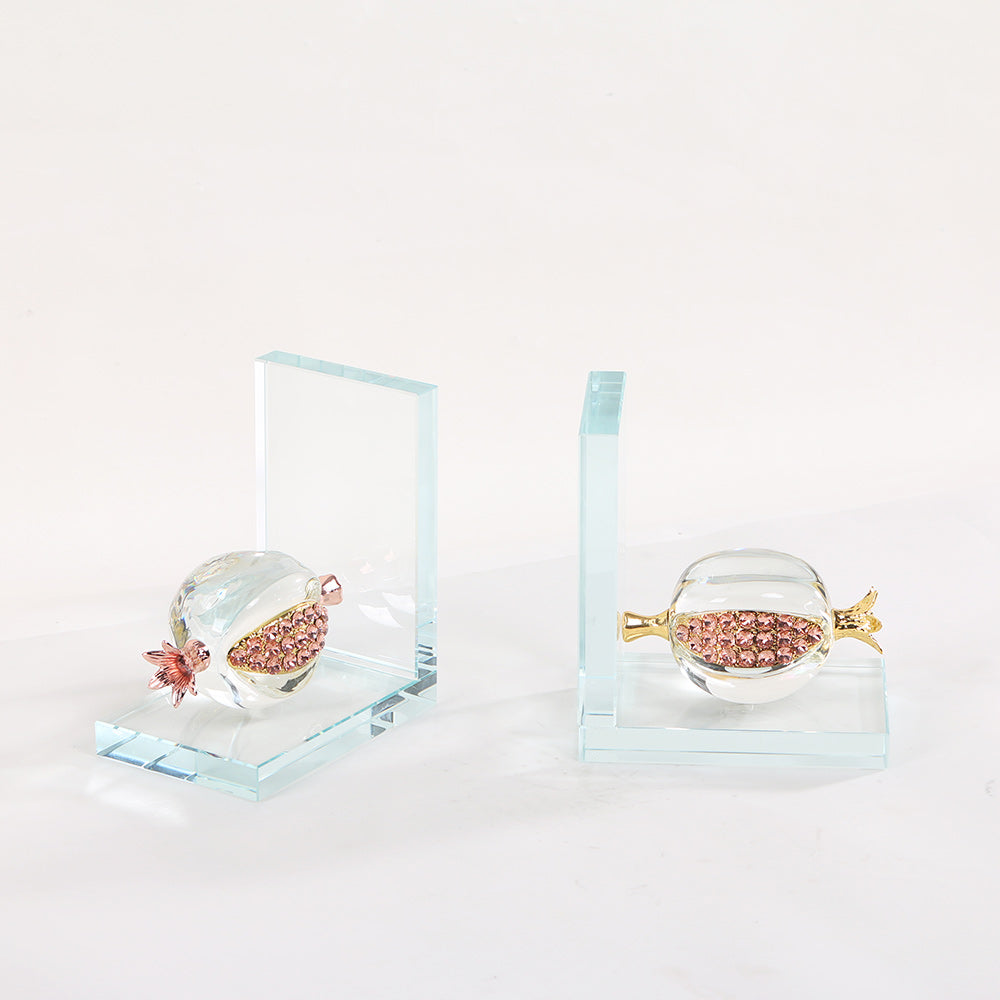 水晶书挡 - Luxury Premium Alloy Home Decor & Artistic Piece