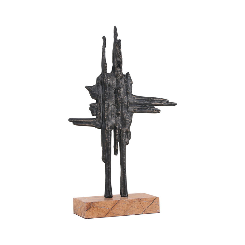 Luxury Alloy & Marble Decorative Sculpture - Designer Artisan Edition - 6