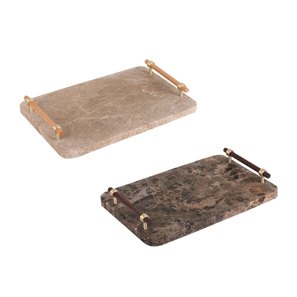 纸盘 - Luxury Marble & & Alloy Home Decor & Artistic Piece