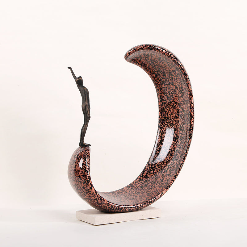 Contemporary Abstract Sculpture - Luxury Alloy & Resin & Marble Home Decor & ... - 6
