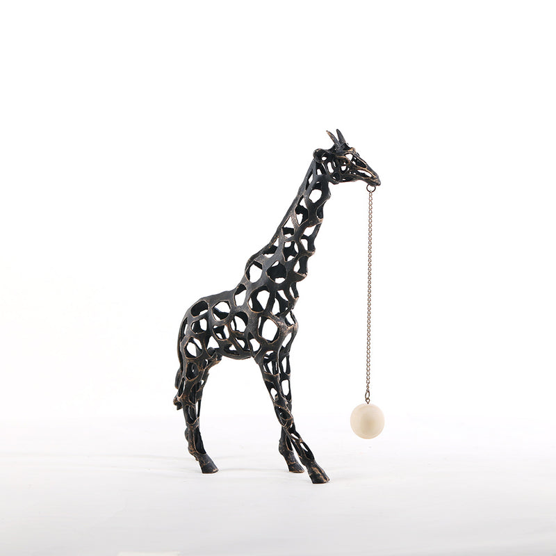 金属长颈鹿雕塑 - Luxury Premium Alloy & Home Decor & Artistic Piece - 6
