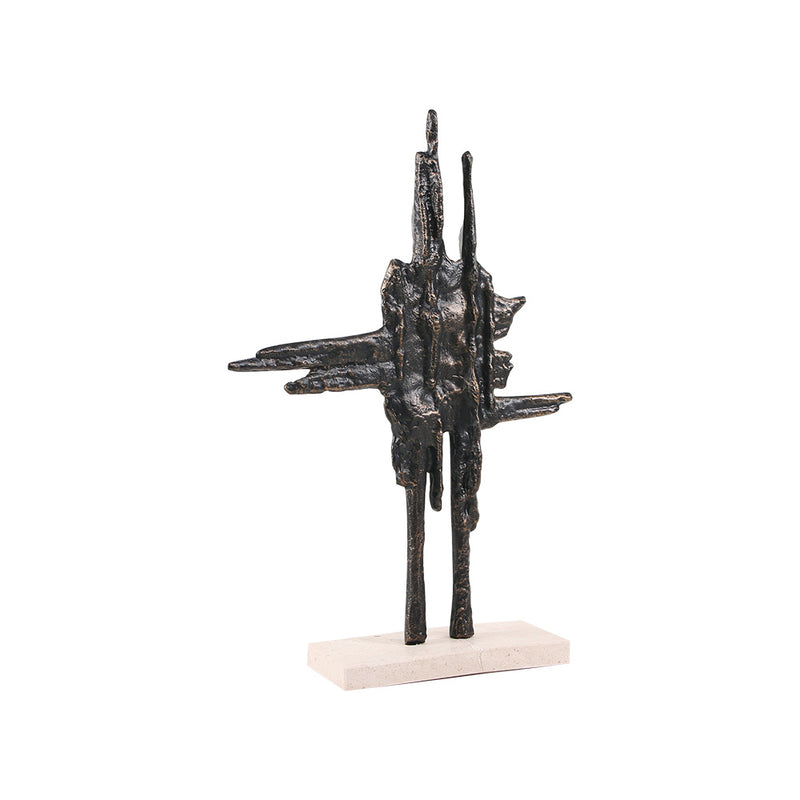 Luxury Alloy & Marble Decorative Sculpture - Designer Artisan Edition - 6