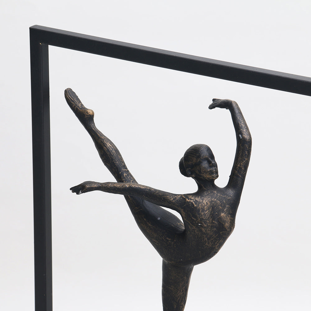 Graceful Dancing Girl - Luxury Alloy & Marble Home Decor & Artistic Piece