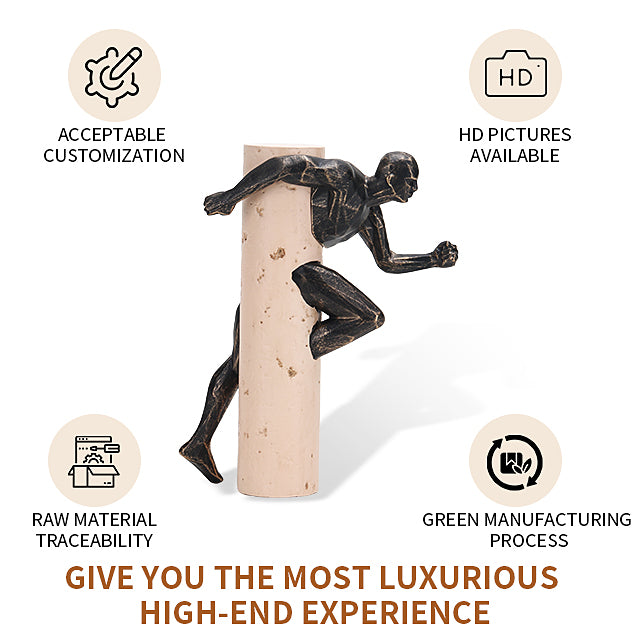 Premium Runing Man - Handcrafted Modern Decor