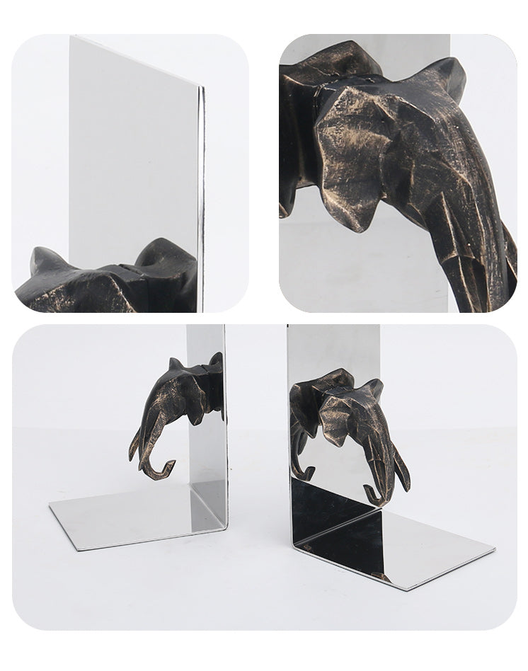水晶书挡 - Luxury Premium Alloy Home Decor & Artistic Piece