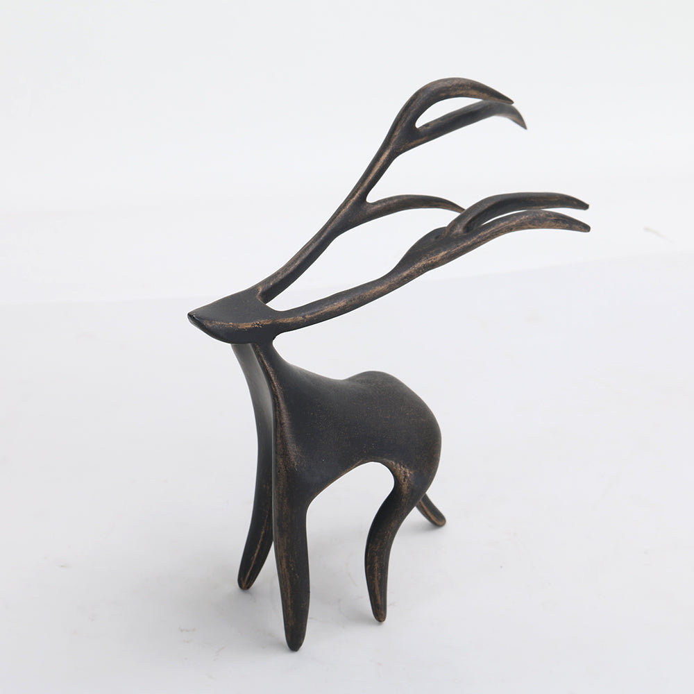 鹿雕像家居装饰雕塑 - Luxury Premium Alloy Home Decor & Artistic Piece