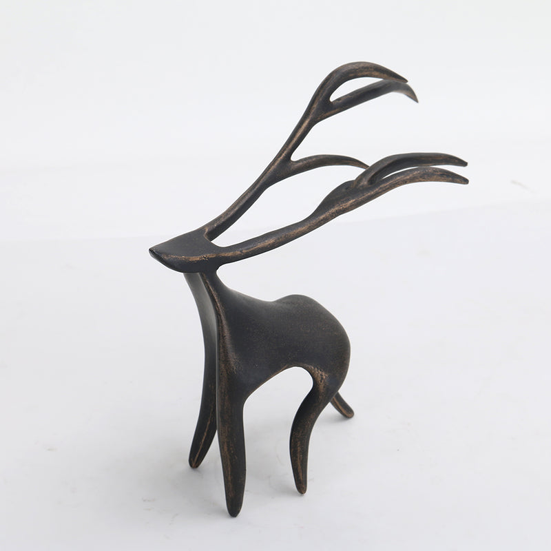 鹿雕像家居装饰雕塑 - Luxury Premium Alloy Home Decor & Artistic Piece - 6