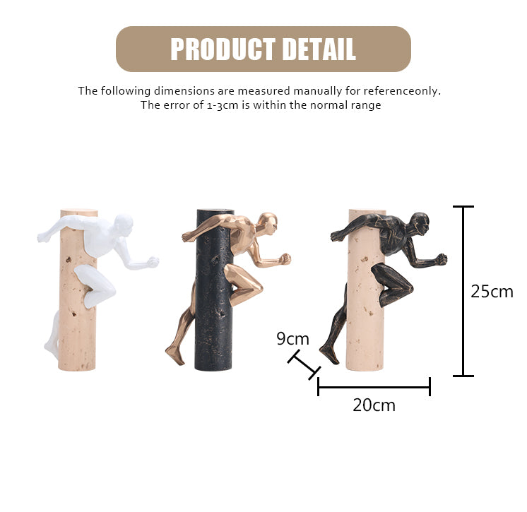Premium Runing Man - Handcrafted Modern Decor
