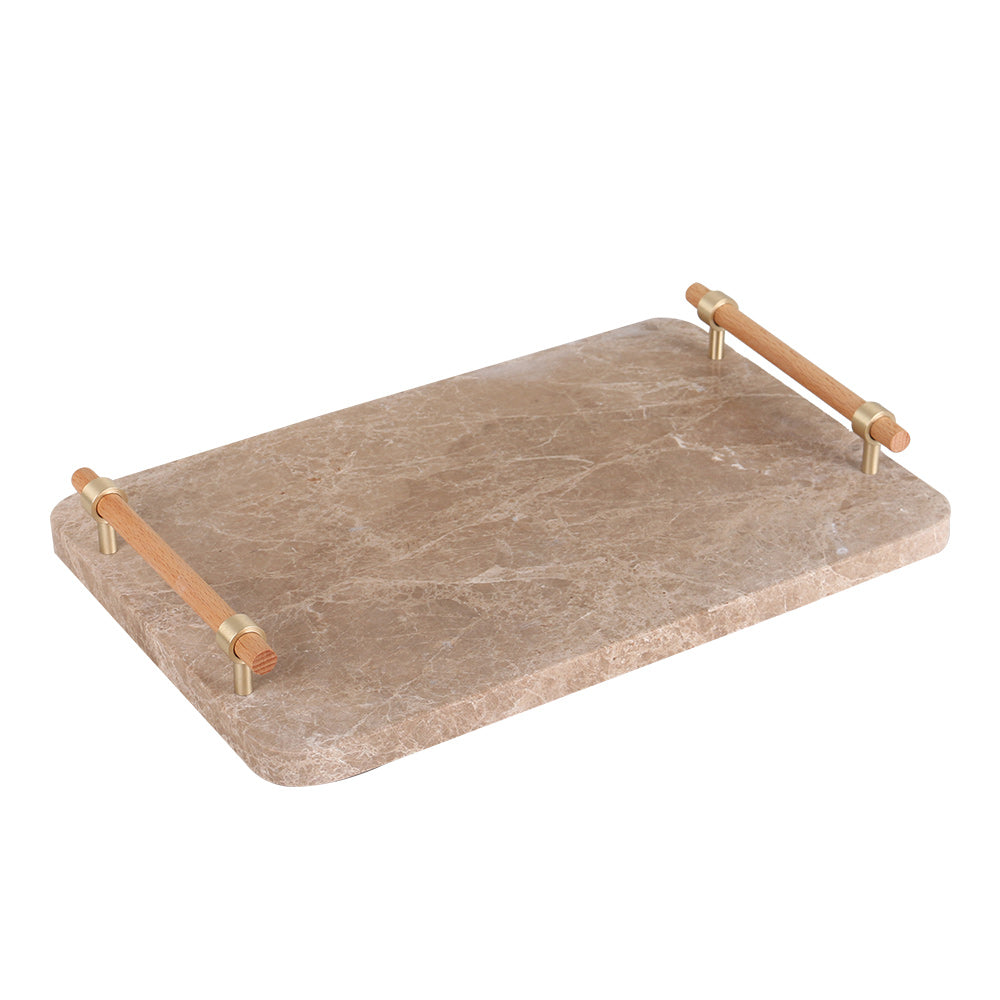 纸盘 - Luxury Marble & & Alloy Home Decor & Artistic Piece