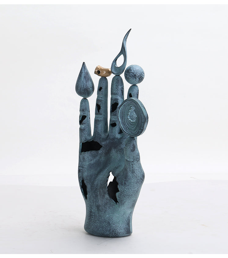 手指雕像 - Luxury Premium Alloy Home Decor & Artistic Piece