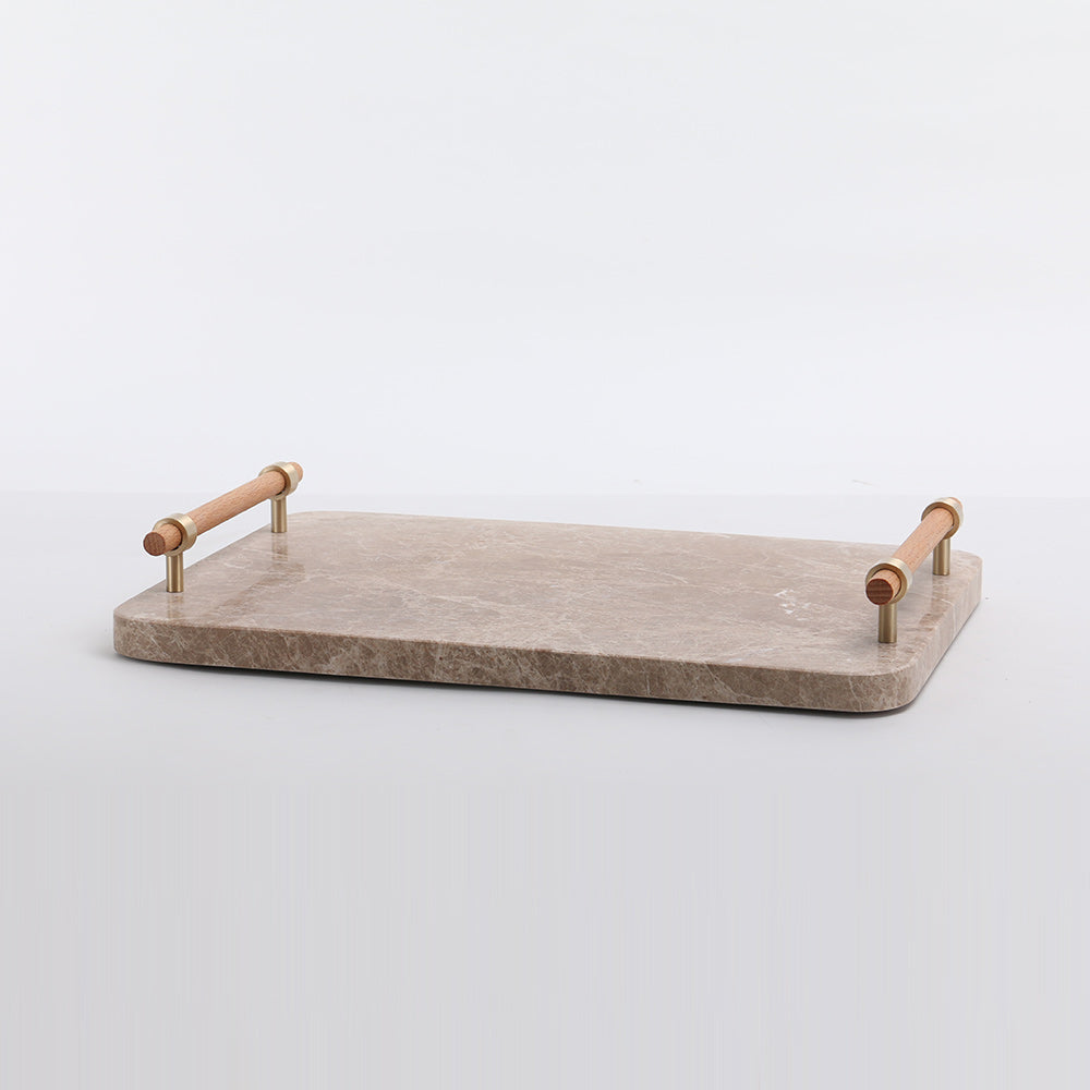 纸盘 - Luxury Marble & & Alloy Home Decor & Artistic Piece