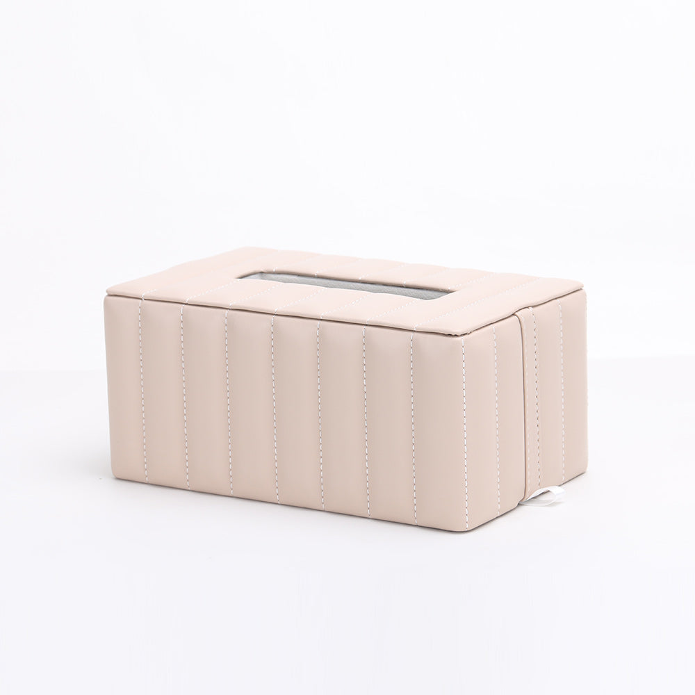 矩形纸巾盒 - Luxury MDF & PULeather Home Decor & Artistic Piece
