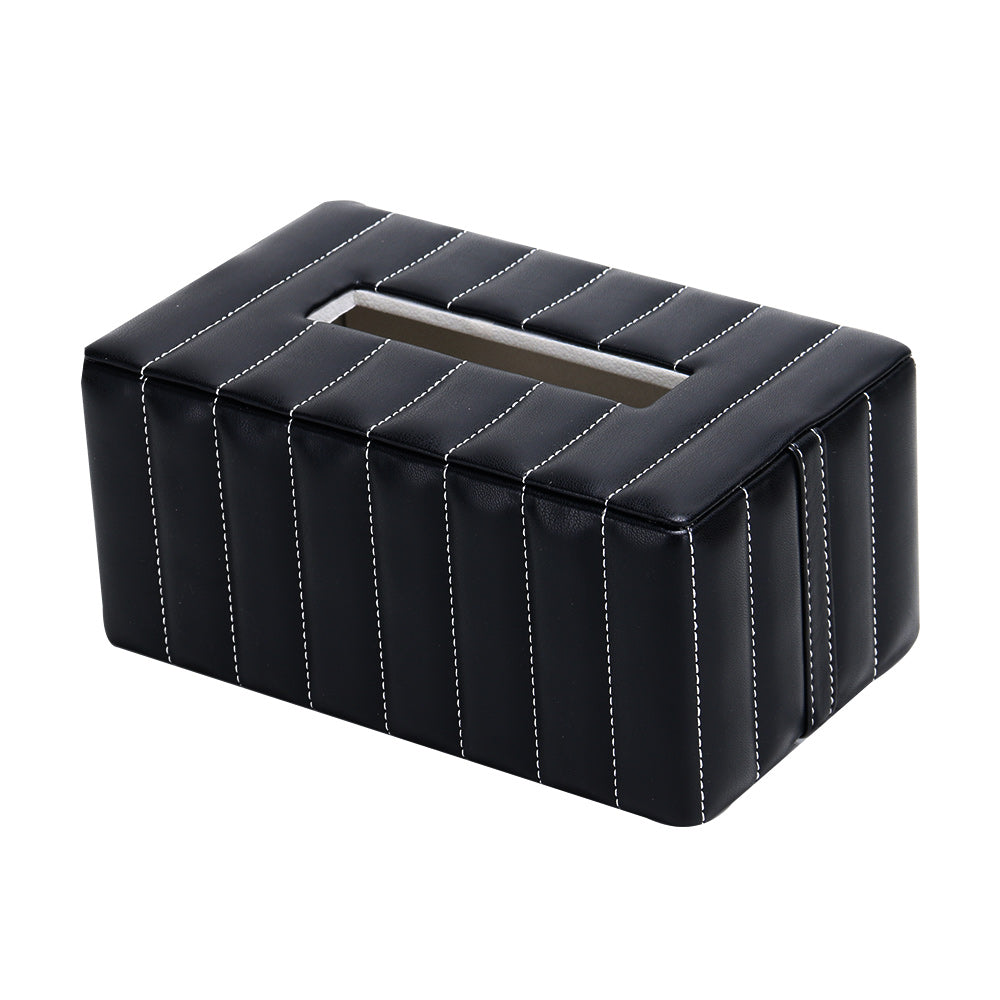 矩形纸巾盒 - Luxury MDF & PULeather Home Decor & Artistic Piece